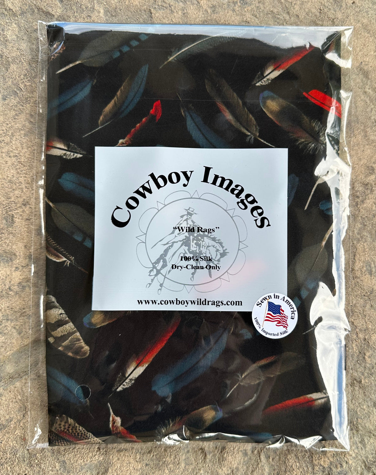 Feather Rag Wild Rag Feathers on Black print Scarf – Tom Balding Bits & Spurs