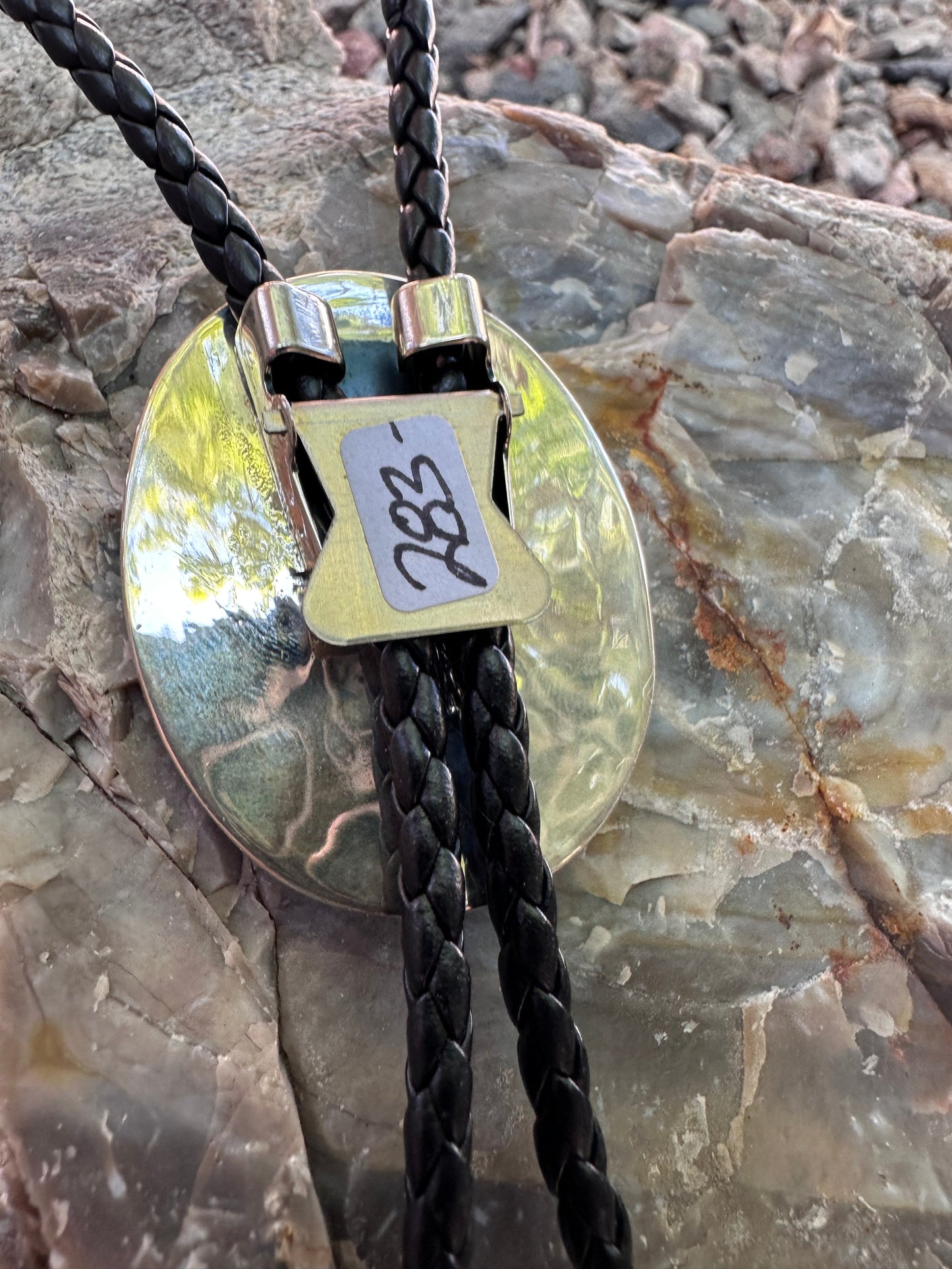 Beyaz Buffalo Navajo Sterling Gümüş Bolo Kravat – Eşsiz