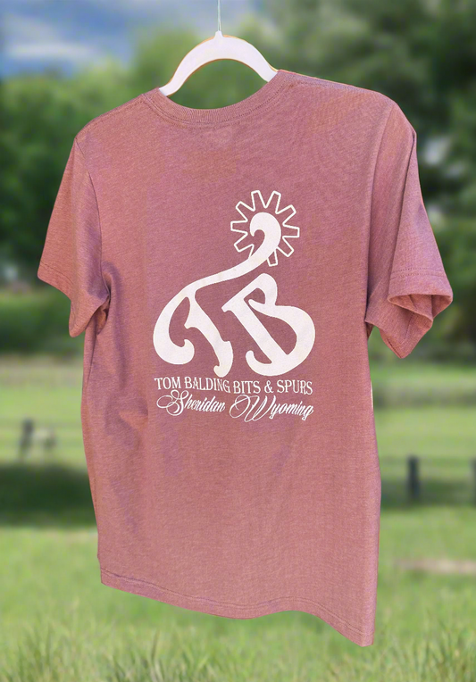 TBBS Bella+Canvas® T-Shirt - Heather Mauve - Tom Balding Bits & Spurs