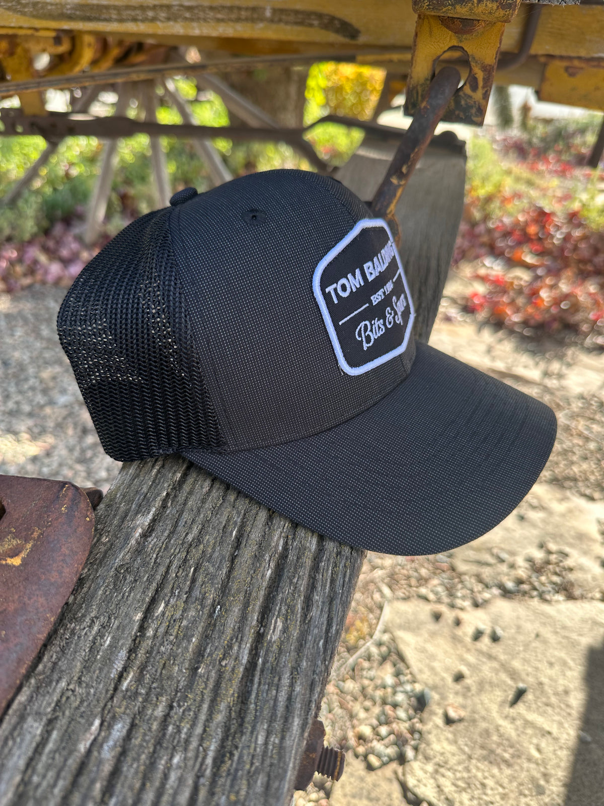 Cap 33 Cap #33 NEW Black Suit Herringbone with Patch Classic Mesh Back Cap ...