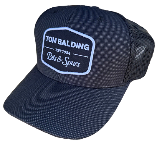 キャップ #13 NEW ブラック スーツ ヘリンボーン ワッペン付き クラシック キャップ