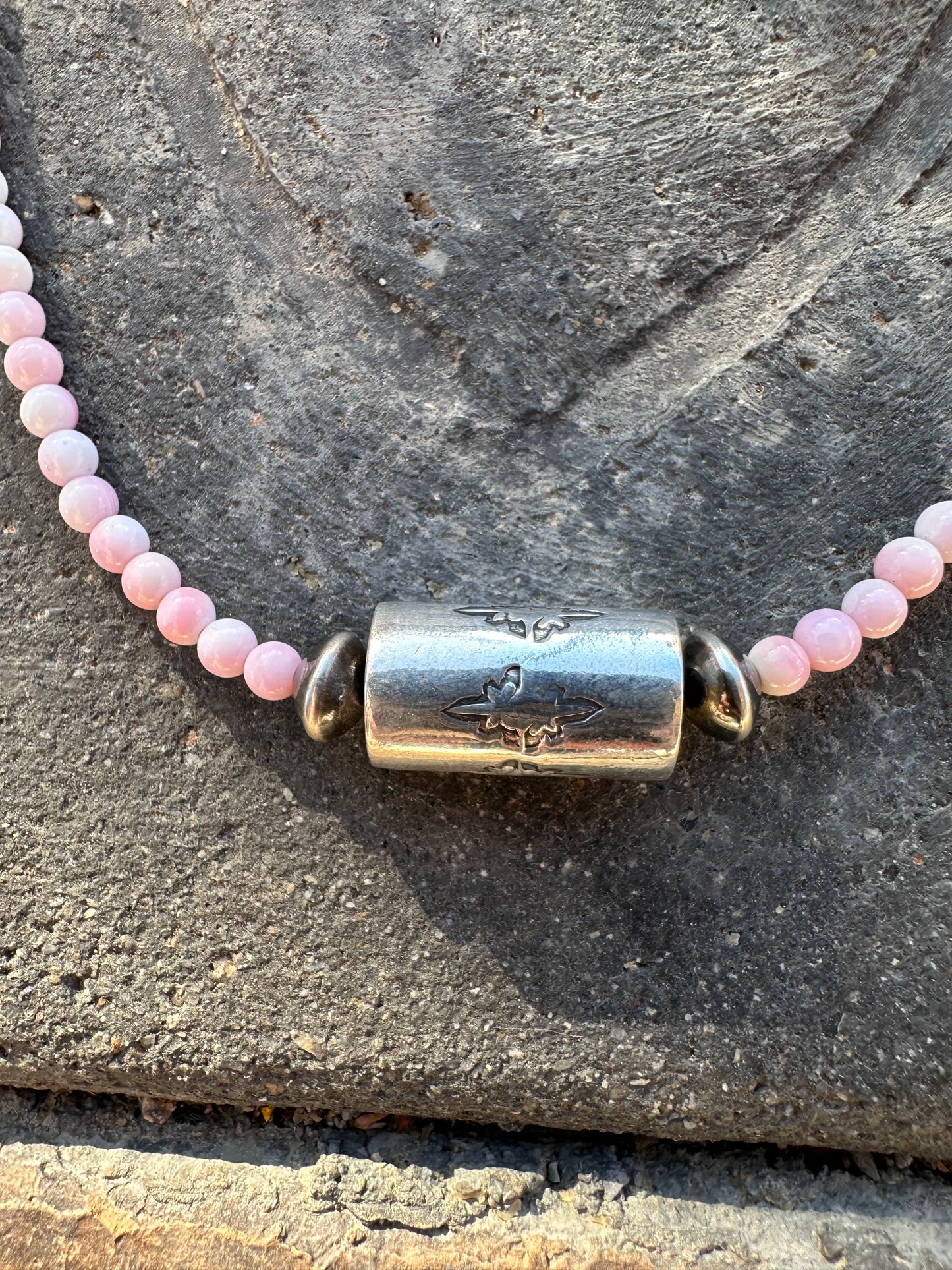 Navajo kraliçe gümüş zincir-turkuaz veya pembe kabuklu kabuk kolye (kopya)