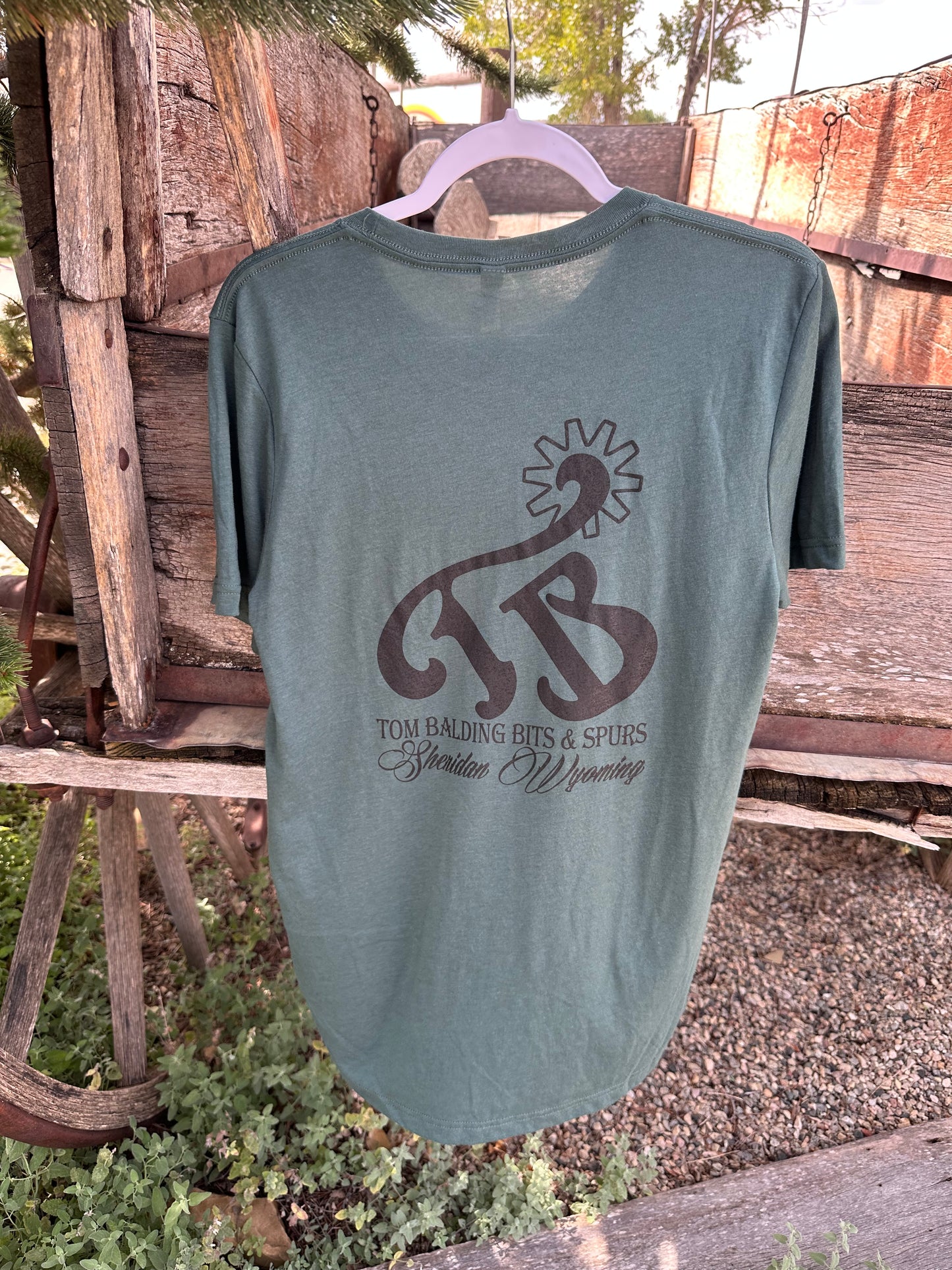 T-shirt TBBS Bella+Canvas® - Heather Forest - Tom Balding Bits &amp; Spurs
