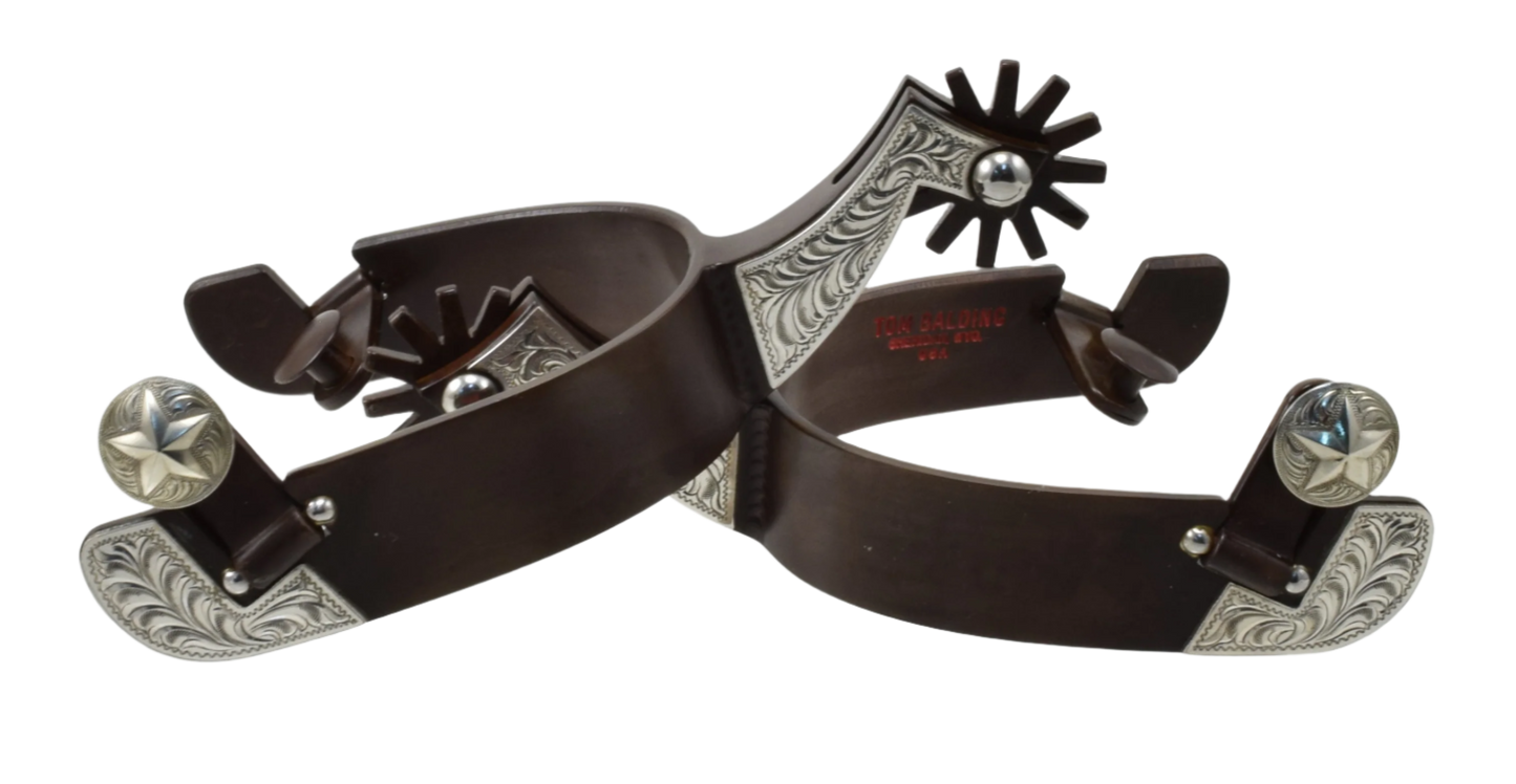 Spur #97 Silver Plate with Brown FinIsh