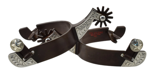 Spur #97 Silver Plate with Brown FinIsh