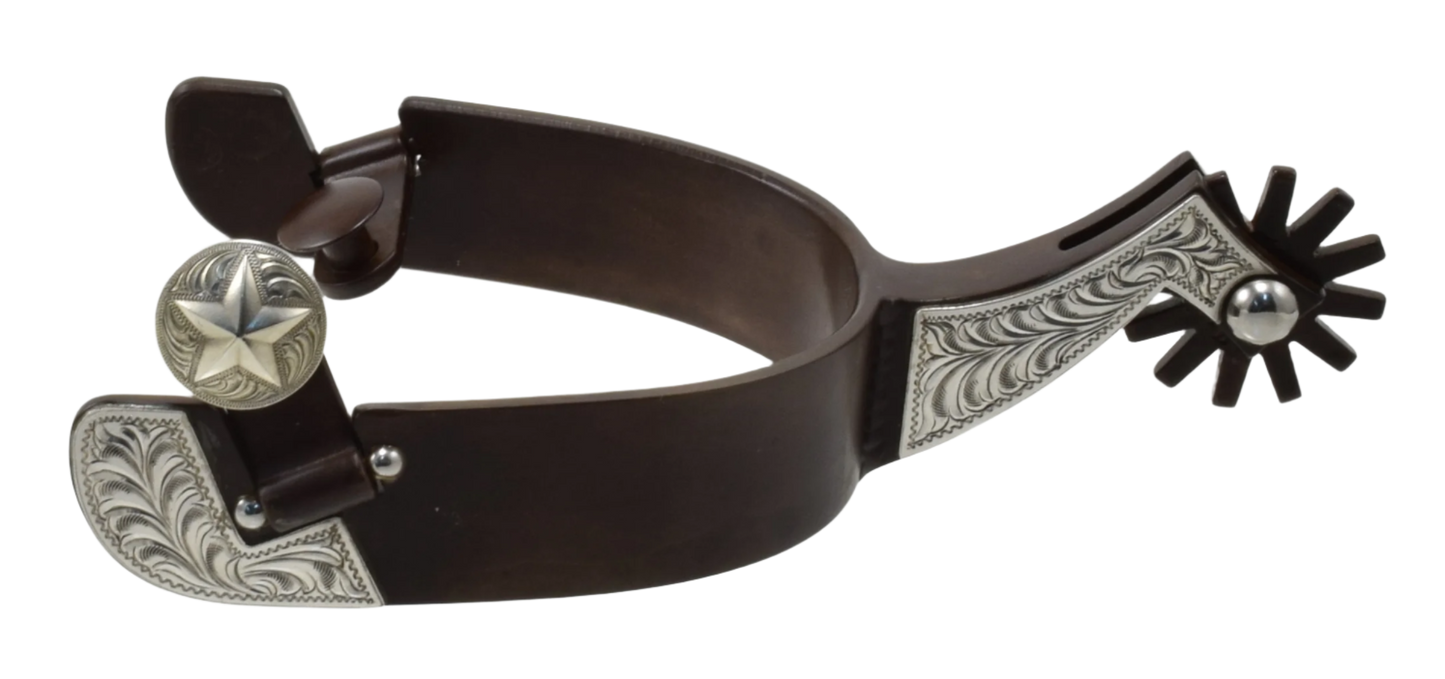 Spur #97 Silver Plate with Brown FinIsh