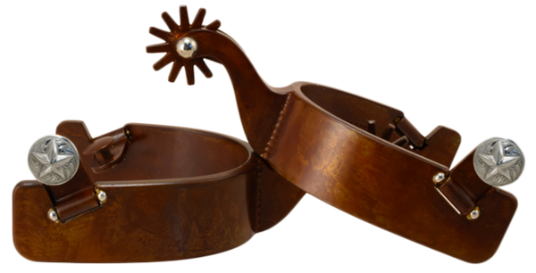 Spur #46 Texas Style Brown Finish – Tom Balding Bits & Spurs