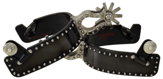 Spur Nr. 51 Texas Heelband Brown Finish mit Punkten