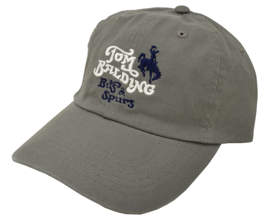 Logo Cap #31 Gris avec bleu Casquette classique par Tom Balding Bits &amp; Spurs