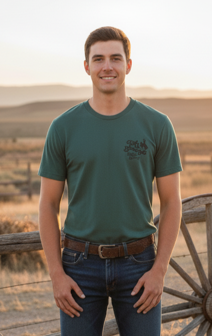 T-shirt TBBS Bella+Canvas® - Heather Forest - Tom Balding Bits &amp; Spurs