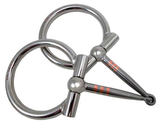 Mors de filet équin #2 Ballhinge D-Ring Snaffle par Tom Balding Horse Tack