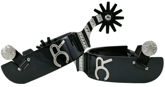 Lingote de plata Spur n.° 23 con marca personalizada y acabado en negro