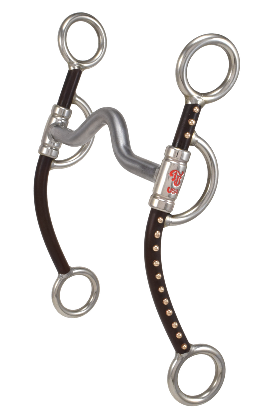 Mors équin #455 Advantage Long Medium Low Port par Tom Balding Horse Tack