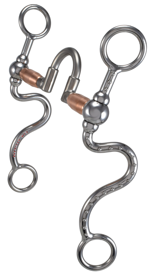 Mors équin # 420 - Rouleau moyen S Ballhinge Pro par Tom Balding Horse Tack