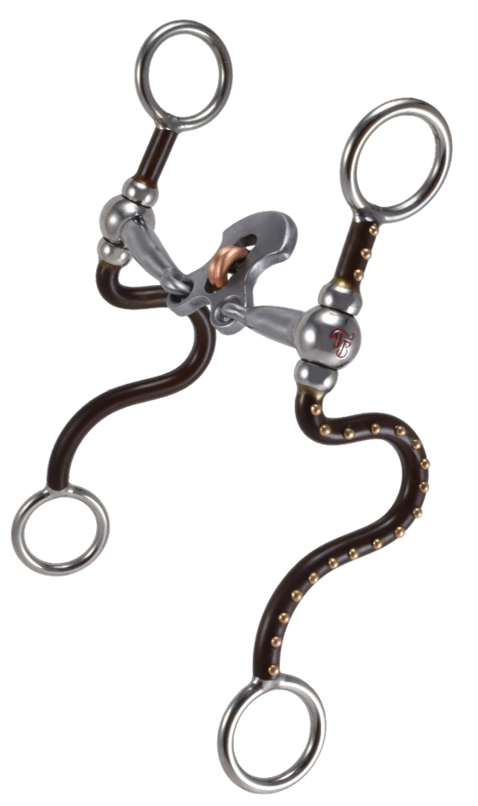 Mors équin #436 Medium S Double Cross par Tom Balding Horse Tack