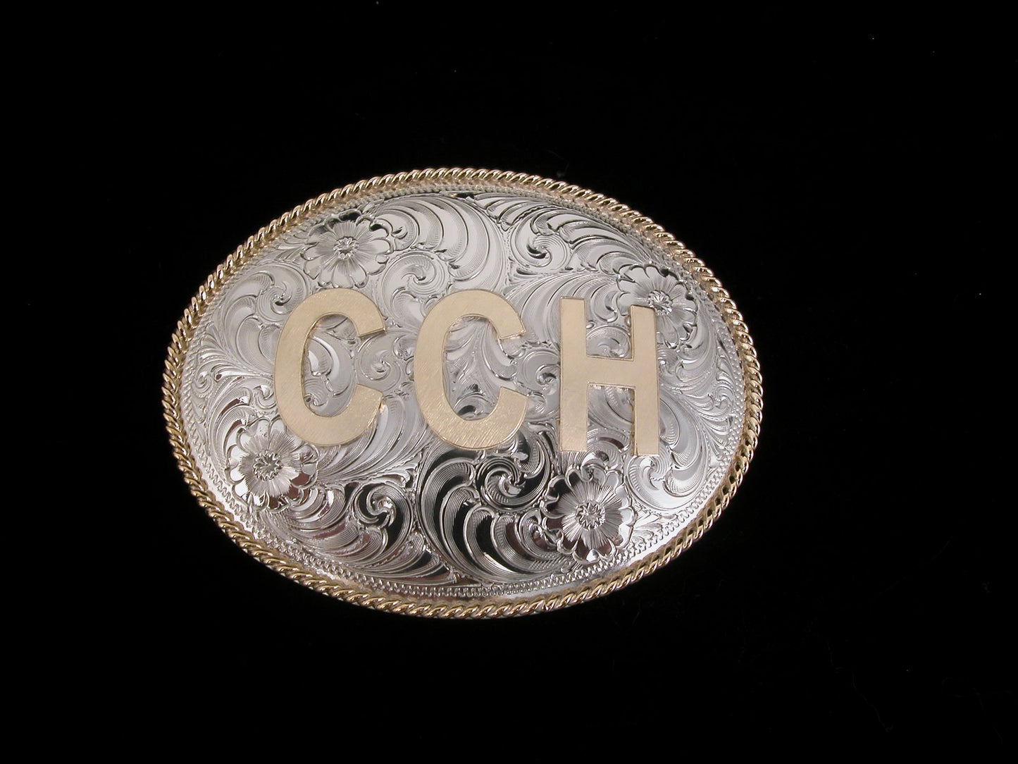 İp Kenarlı Özelleştirilebilir Küçük Alman Gümüş Kemer Tokası