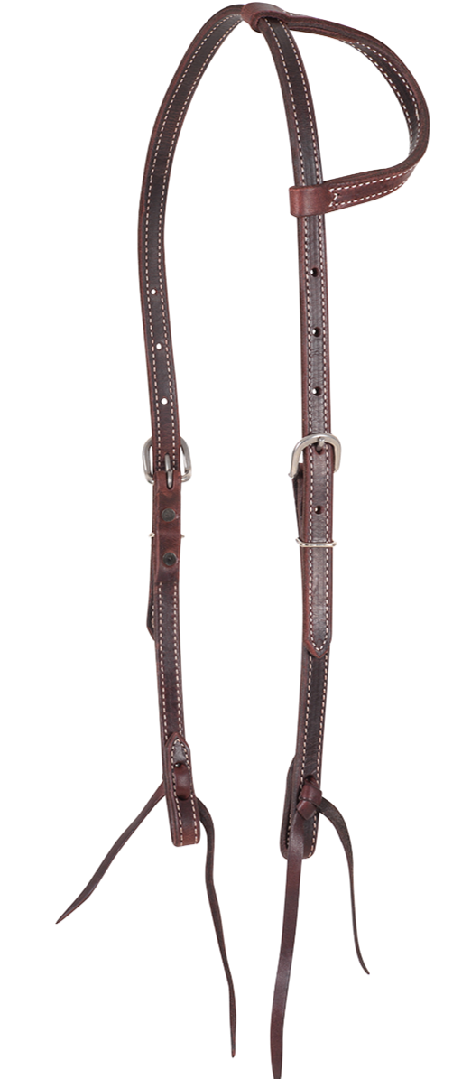 Headstall #47 - Slip Ear Headstall with stainless steel buckles