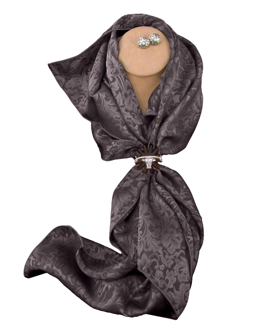 Silk Wild Rag - Шоколадный жаккардовый шарф
