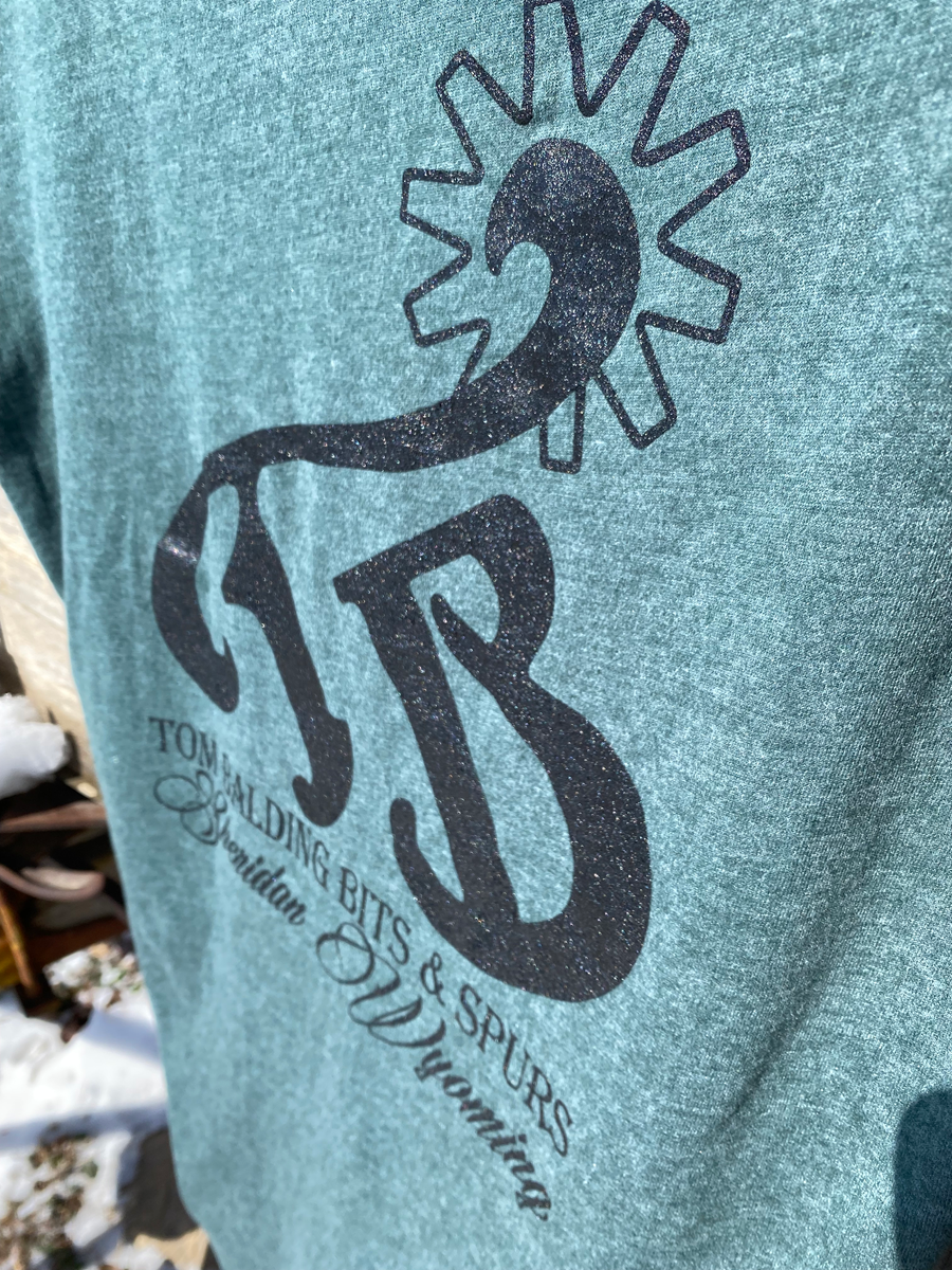 TBBS Bella+Canvas® T-Shirt - Heather Forest - Tom Balding Bits & Spurs