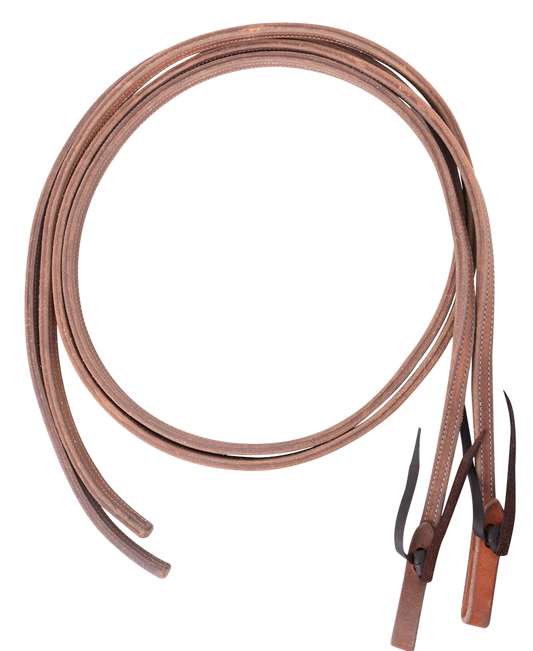 Equine Reins #10 Split Reins 5/8" Harnais à double couture - Porté par Tom Balding Horse Tack