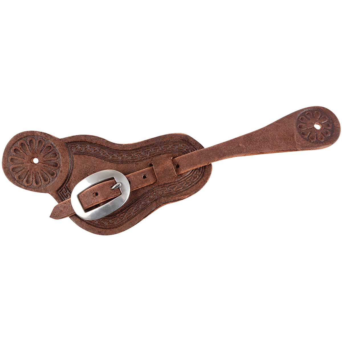 Spur Strap #5 Chocolate Leather With San Carlos Border