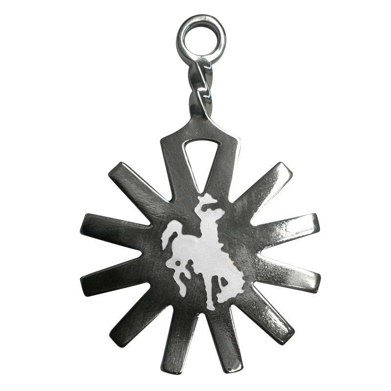 Настраиваемое кольцо для ключей с плоской шпорой - нержавеющая сталь